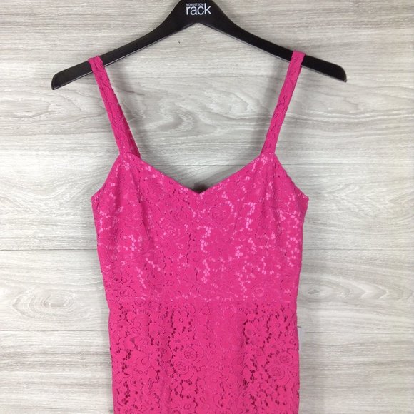 Chelsea28 Pink Sleeveless Lace Midi Dress - Picture 4 of 7